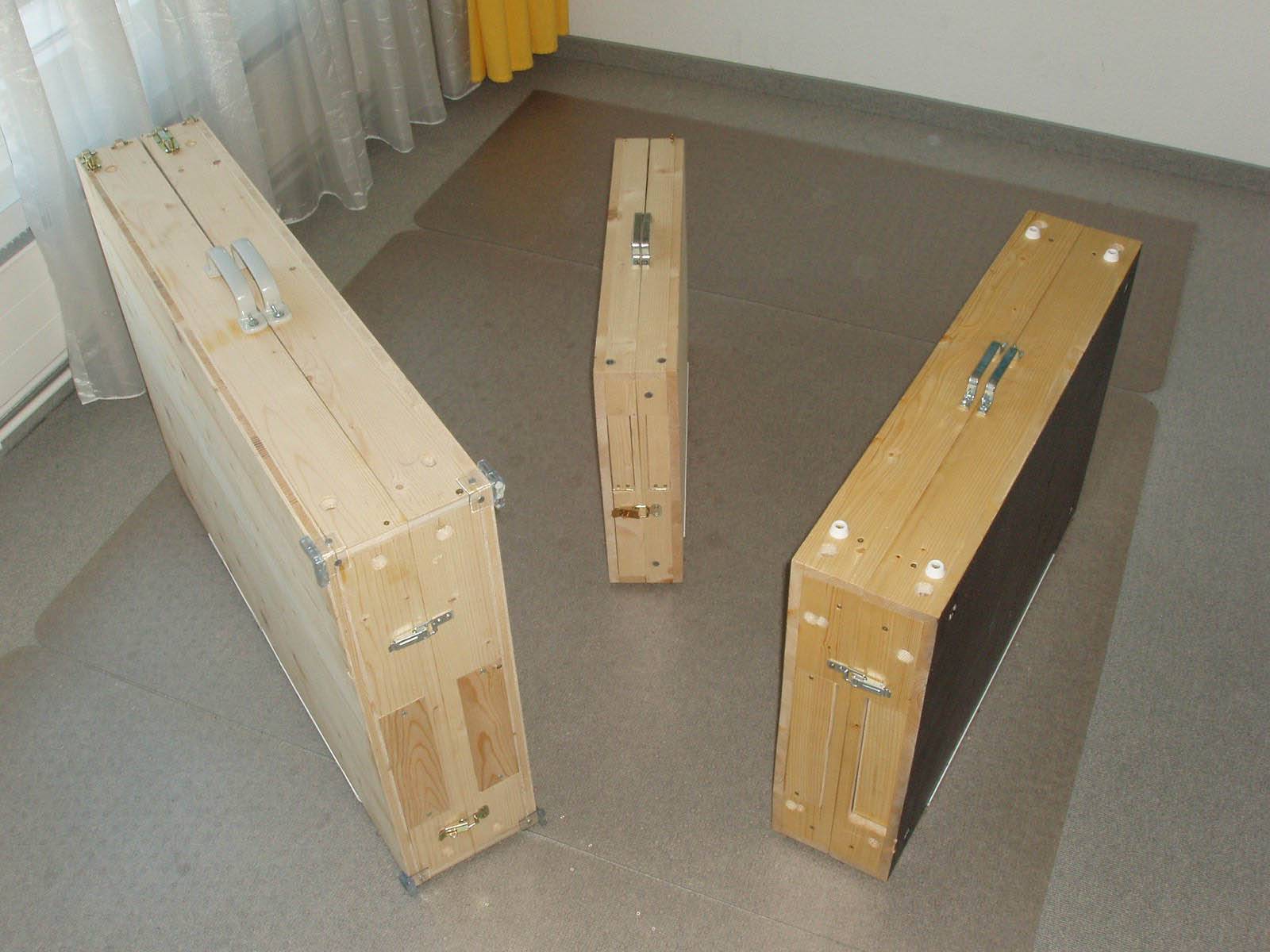 Prototypen I-III (Frontalansicht von schräg oben)