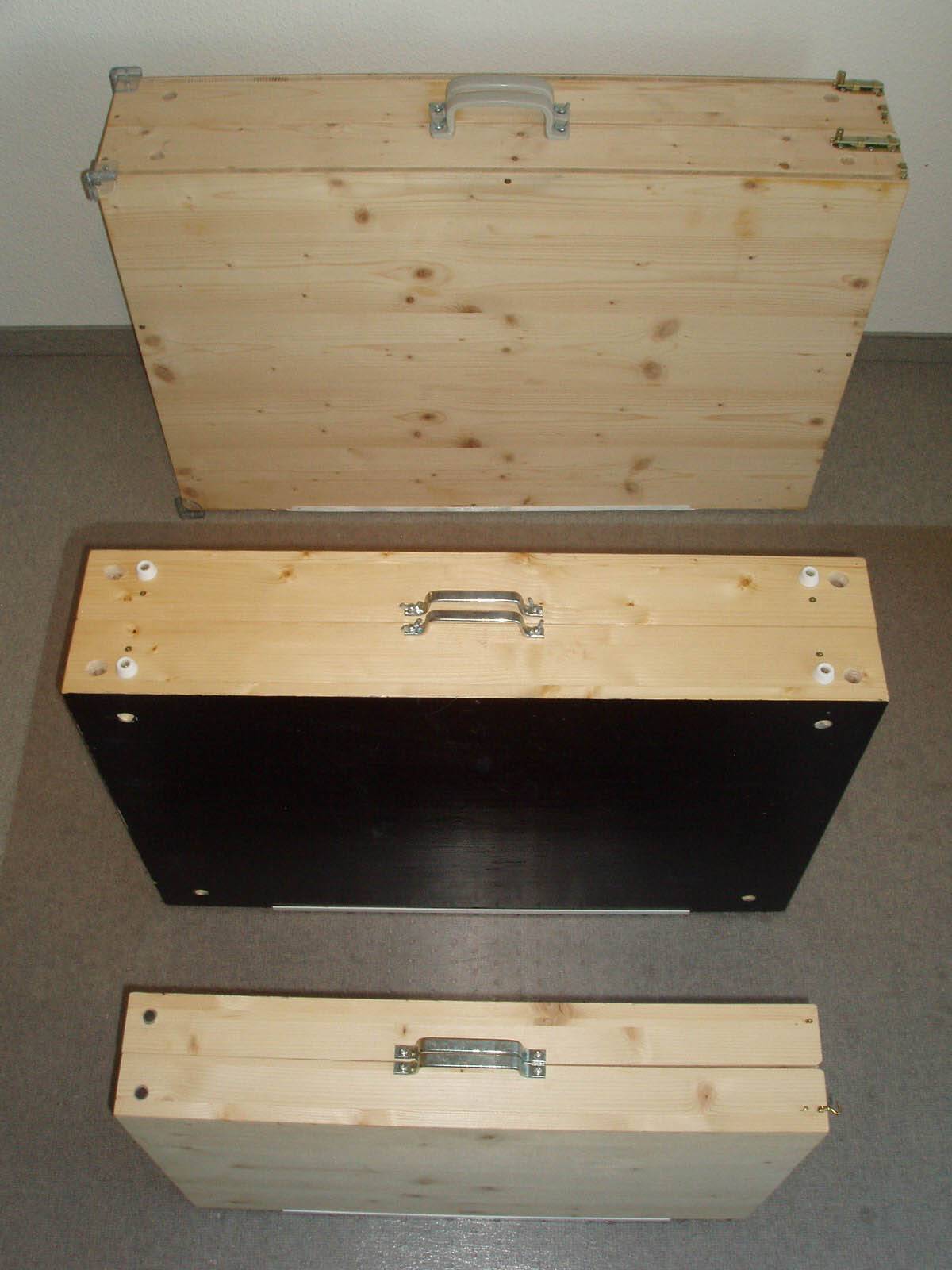 Prototypen I-III (Seitenansicht von schräg oben)