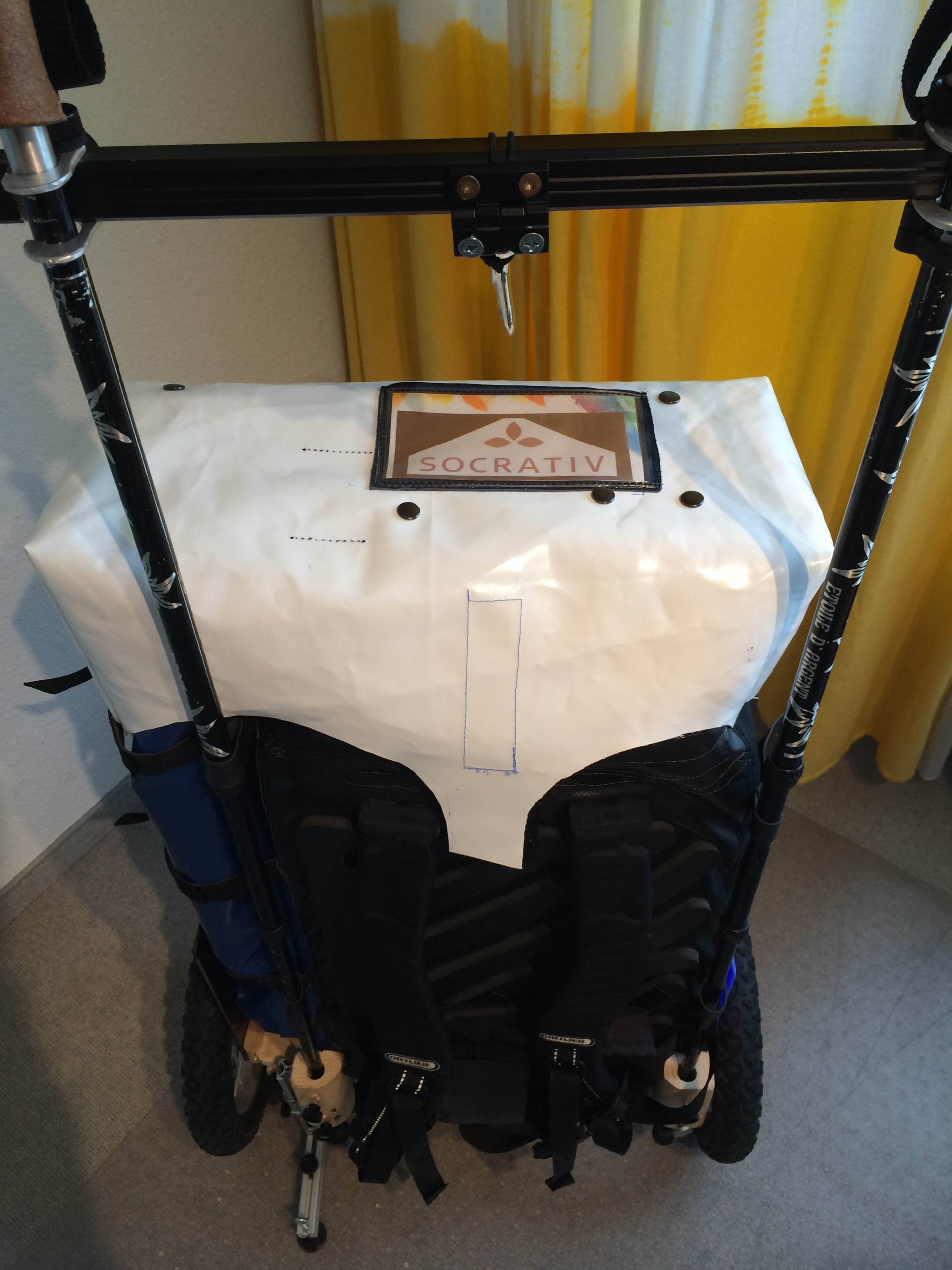Prototyp IX: Ansicht des ‚Rückenteils’ (Tragriemen)
