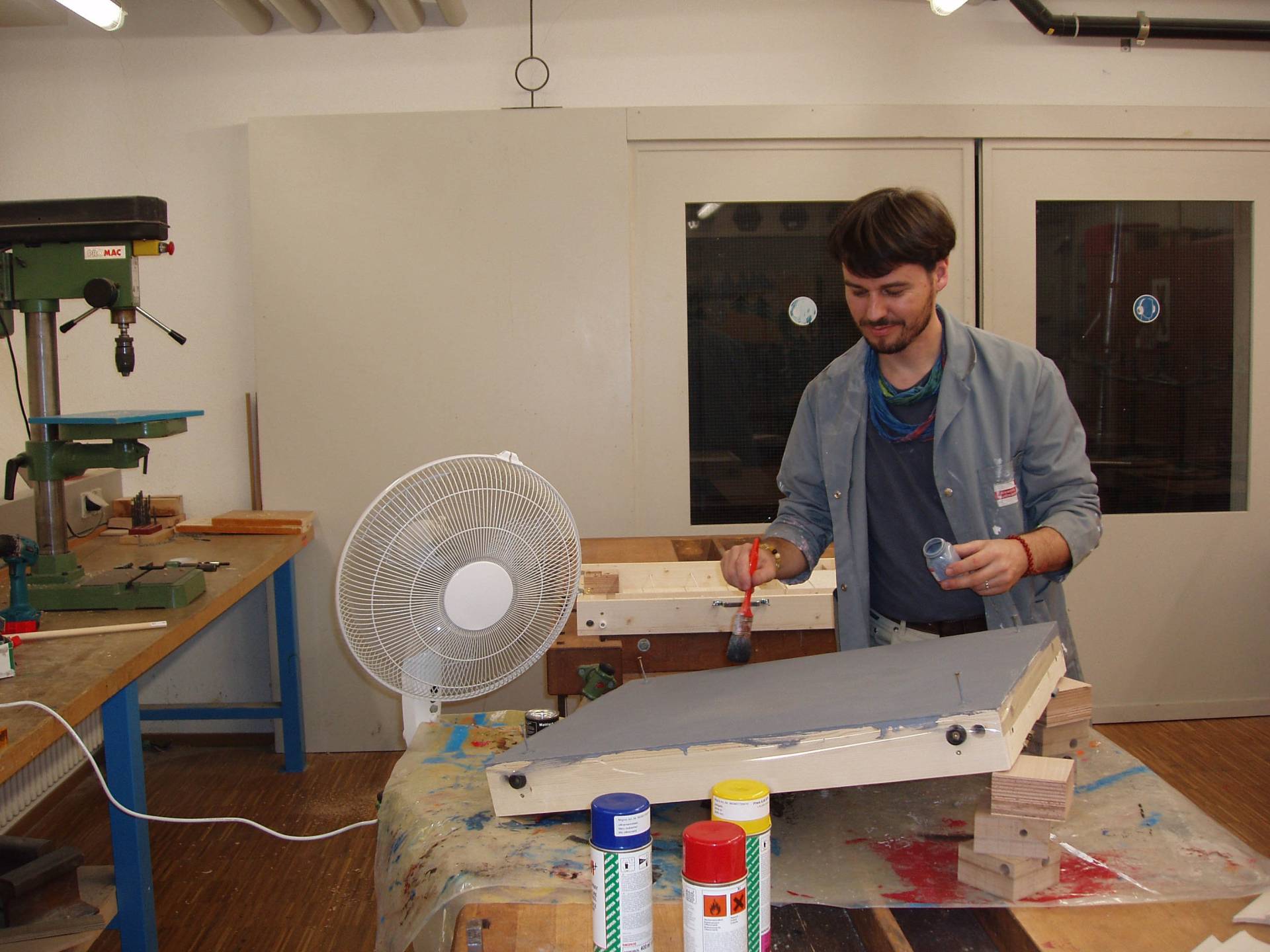 Magnetischer Farbanstrich an Prototyp II